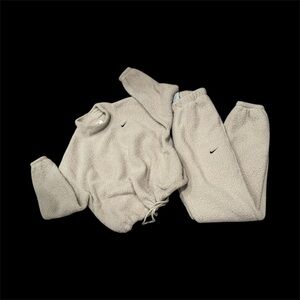 Nike Womans Tan Fleece Sweatpants